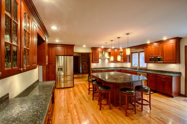 Cherry Kitchen Cabinet Repair in Flower Mound