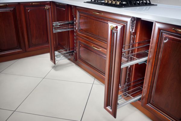 Cherry Cabinet Refacing in Flower Mound